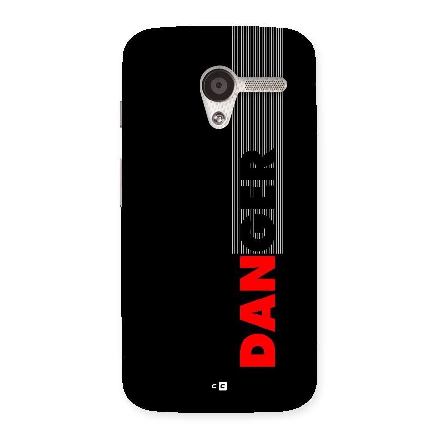 Vertical Danger Back Case for Moto X