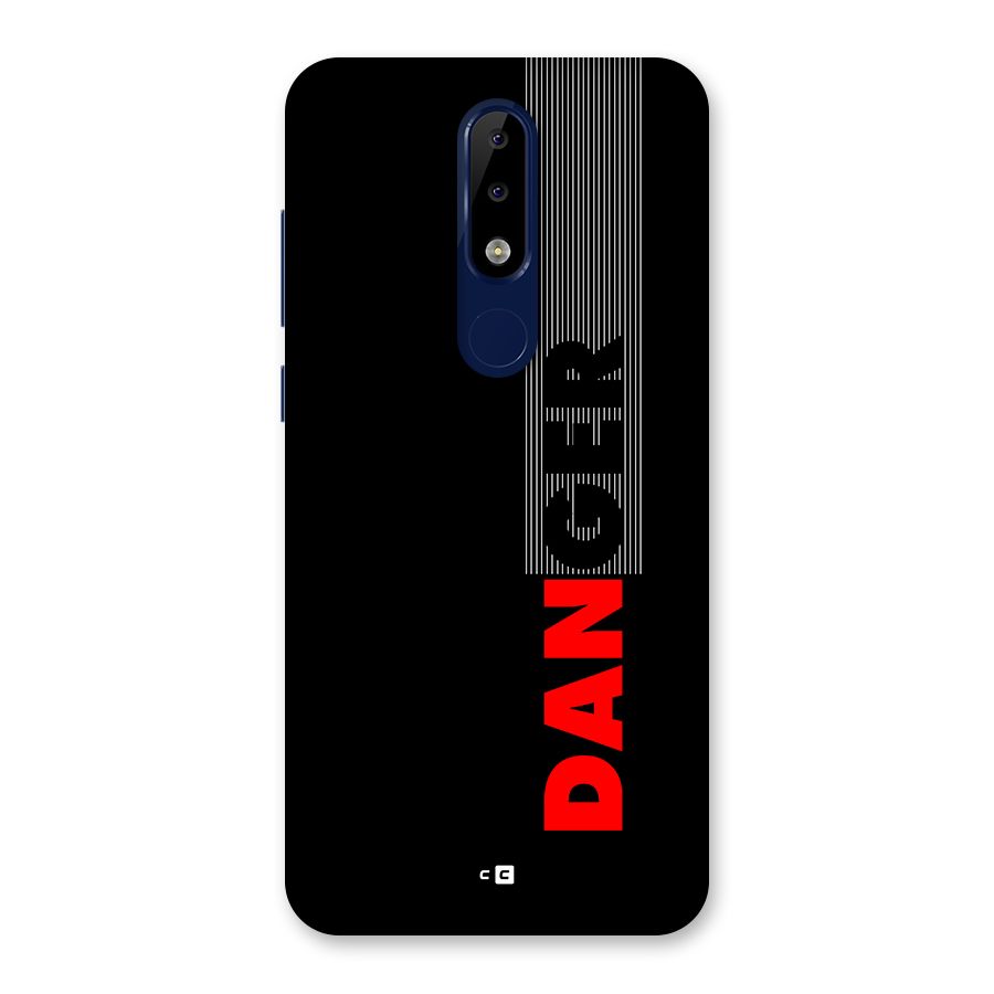 Vertical Danger Back Case for Nokia 5.1 Plus