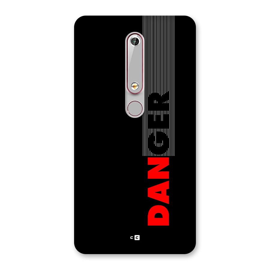 Vertical Danger Back Case for Nokia 6.1