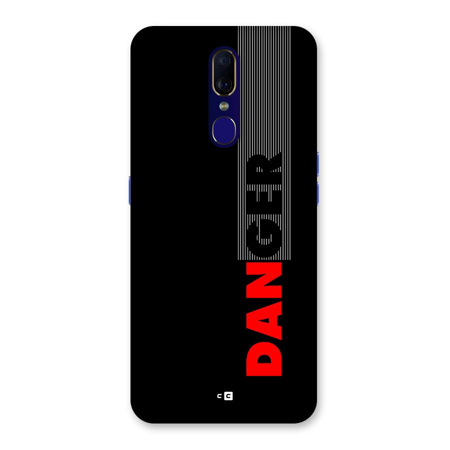 Vertical Danger Back Case for Oppo A9