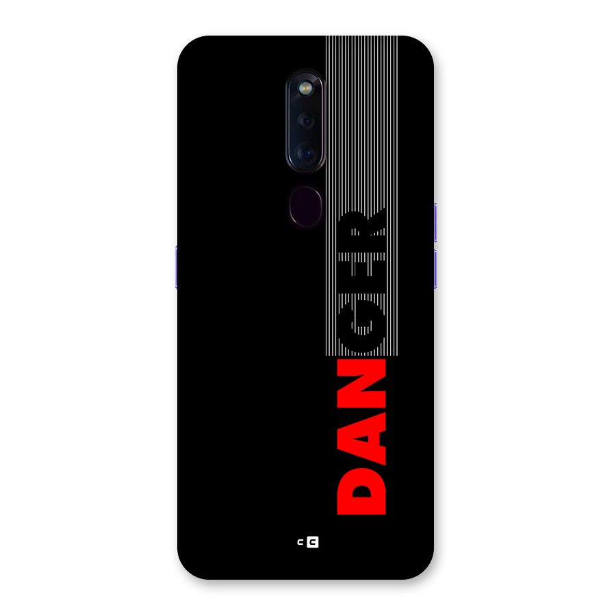 Vertical Danger Back Case for Oppo F11 Pro