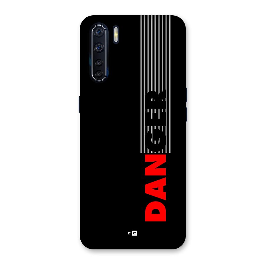 Vertical Danger Back Case for Oppo F15