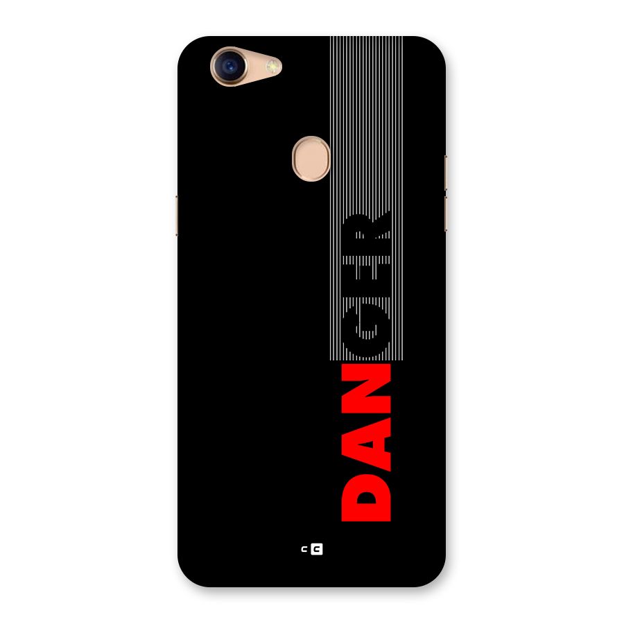 Vertical Danger Back Case for Oppo F5 Youth