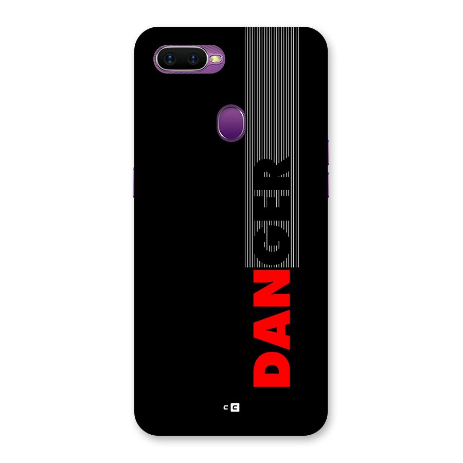 Vertical Danger Back Case for Oppo F9