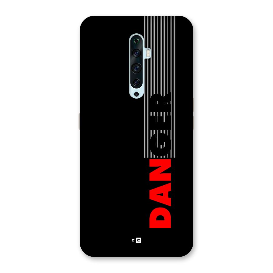 Vertical Danger Back Case for Oppo Reno2 F
