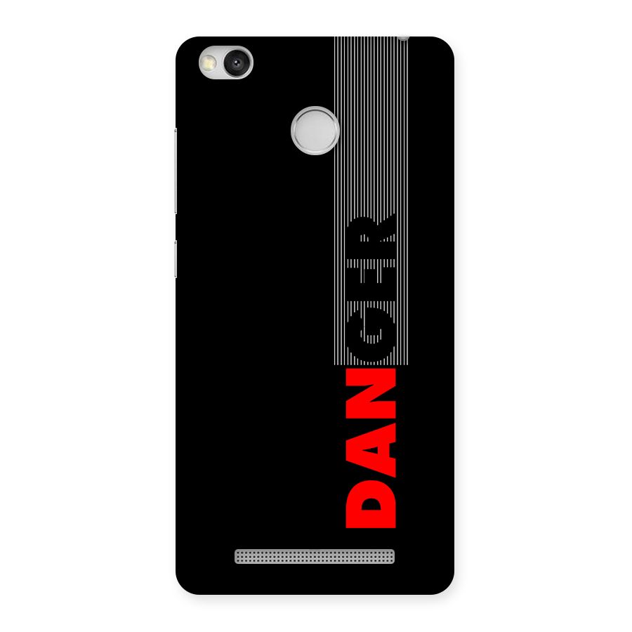 Vertical Danger Back Case for Redmi 3S Prime