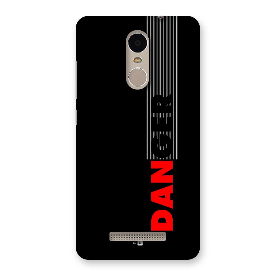Vertical Danger Back Case for Redmi Note 3