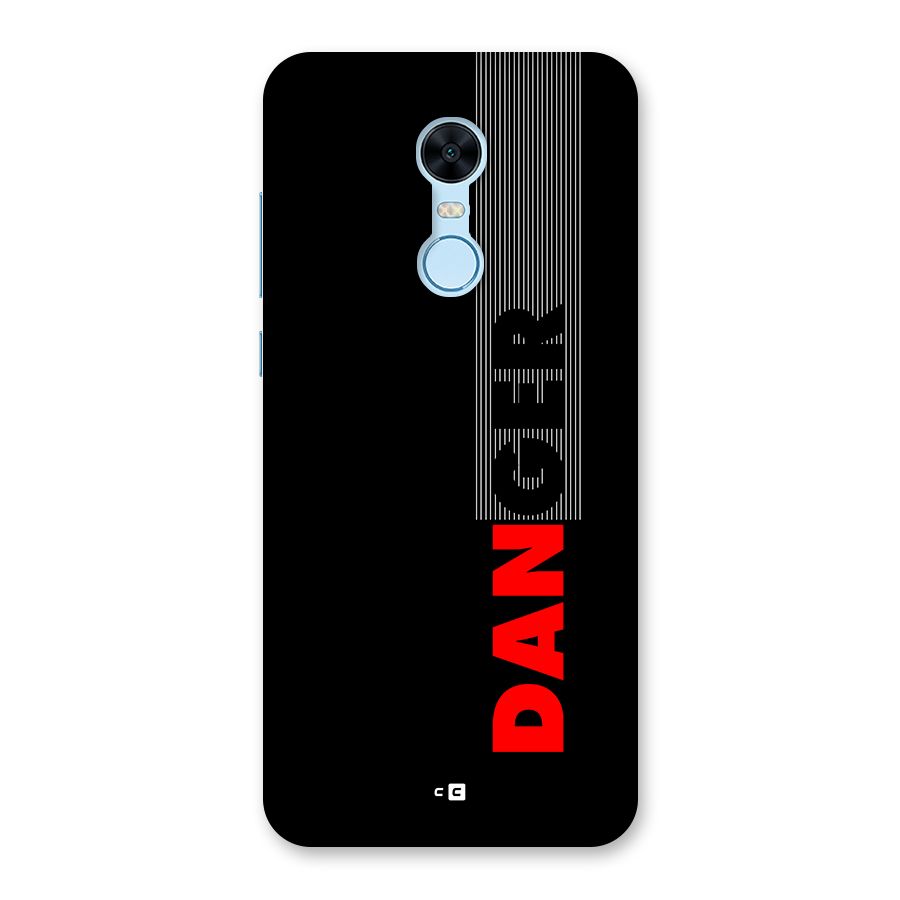 Vertical Danger Back Case for Redmi Note 5