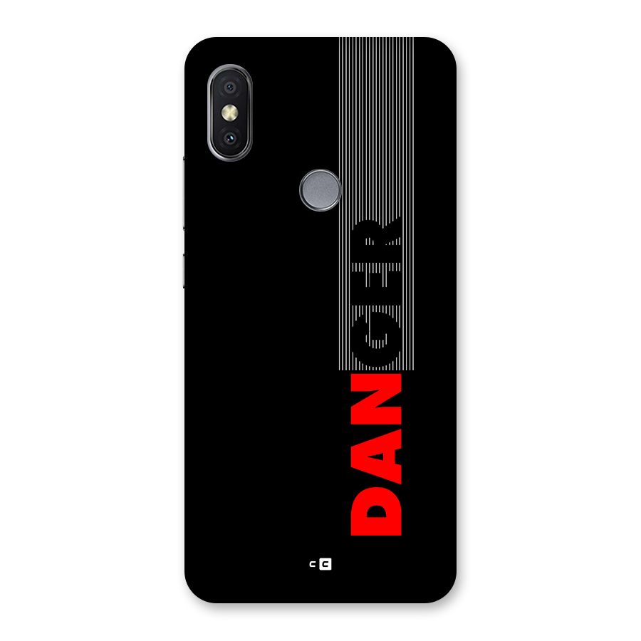Vertical Danger Back Case for Redmi Y2