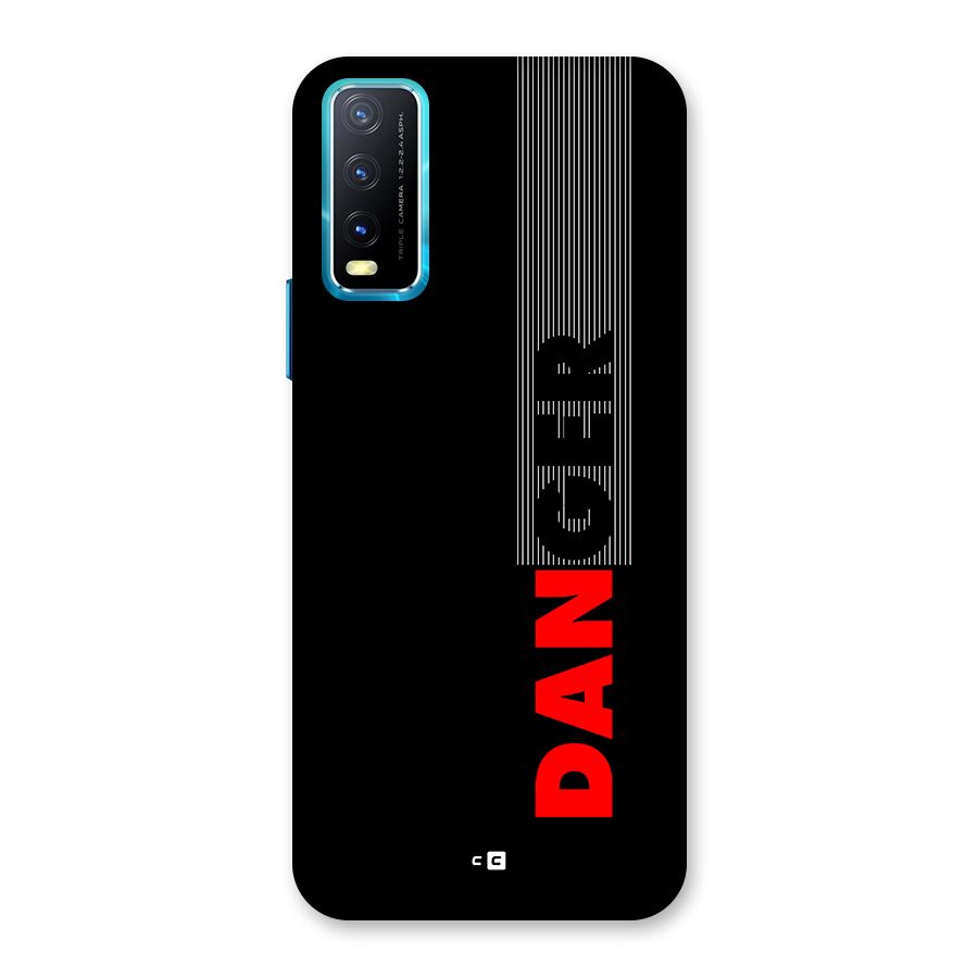 Vertical Danger Back Case for Vivo Y20G