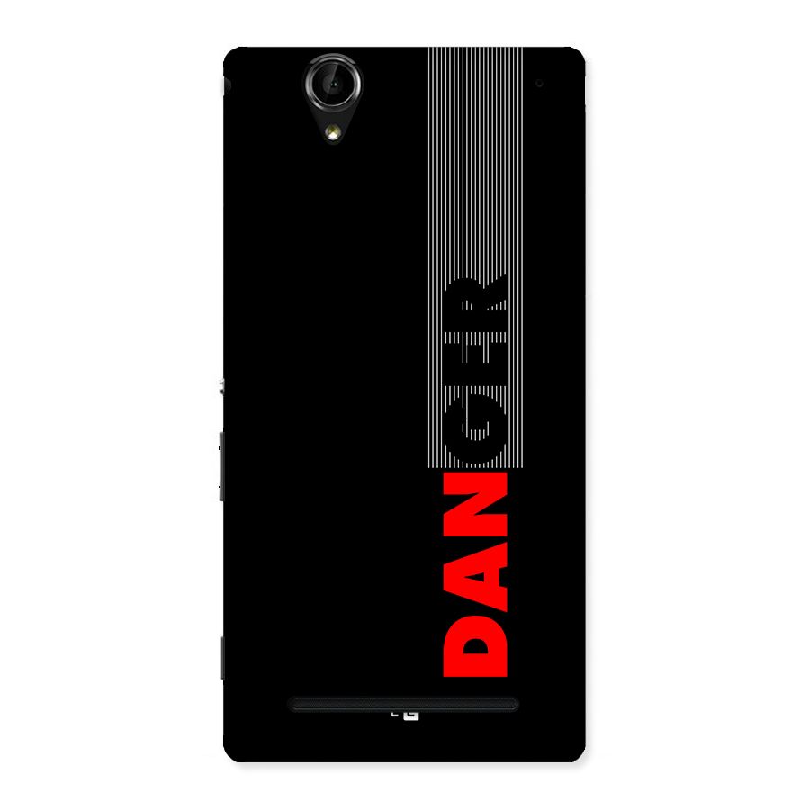 Vertical Danger Back Case for Xperia T2