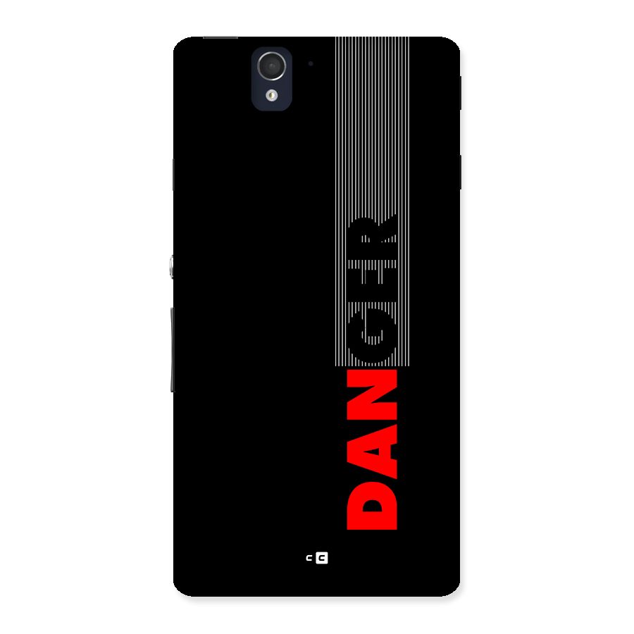 Vertical Danger Back Case for Xperia Z