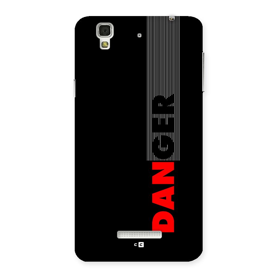 Vertical Danger Back Case for Yureka