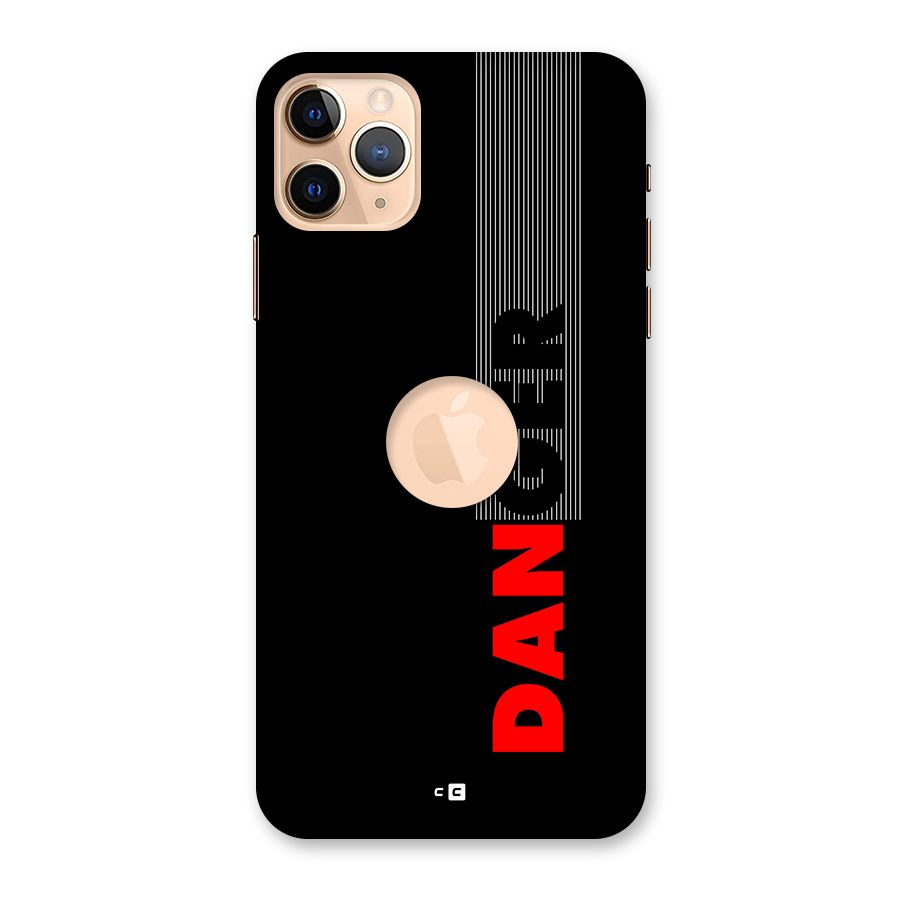 Vertical Danger Back Case for iPhone 11 Pro Max Logo Cut