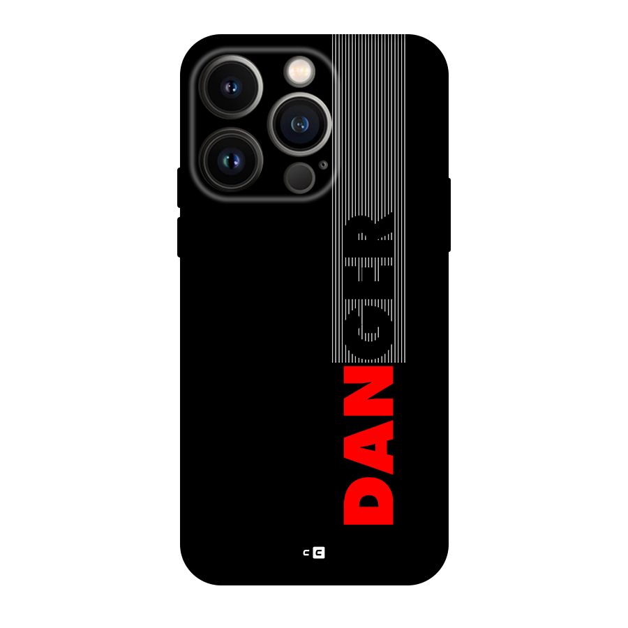 Vertical Danger Back Case for iPhone 14 Pro