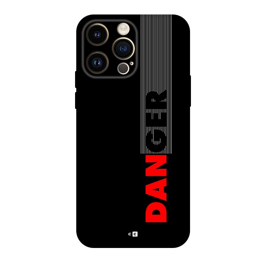 Vertical Danger Back Case for iPhone 14 Pro Max
