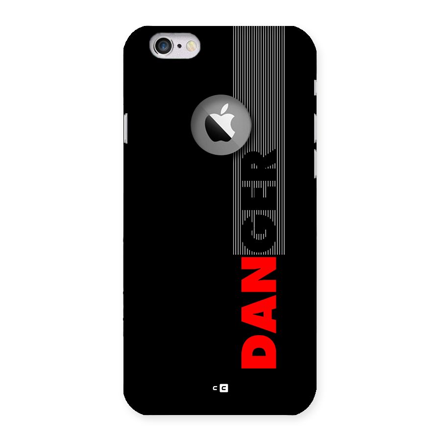 Vertical Danger Back Case for iPhone 6 Logo Cut
