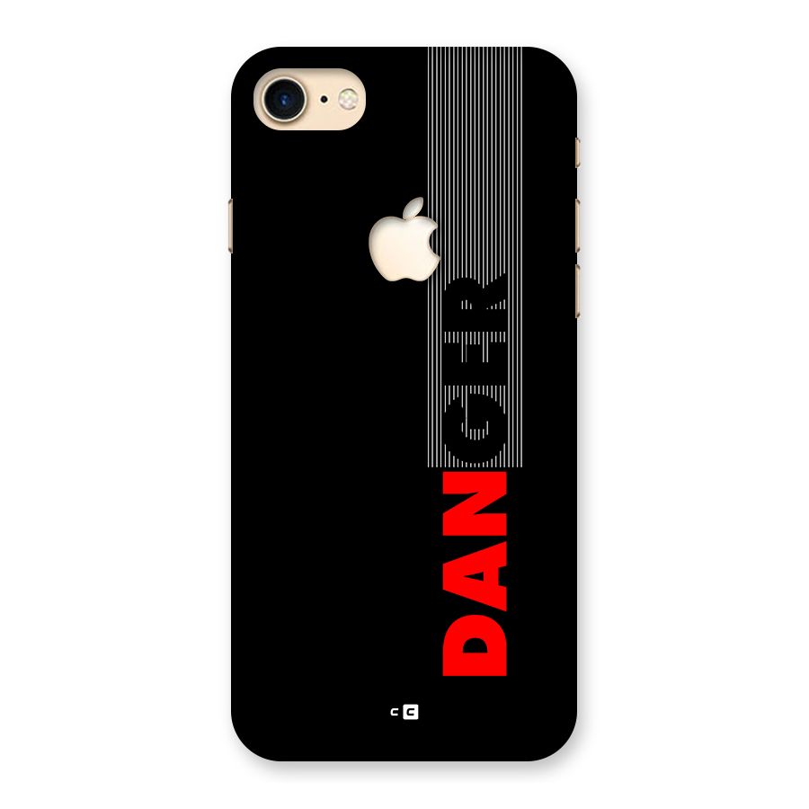 Vertical Danger Back Case for iPhone 7 Apple Cut