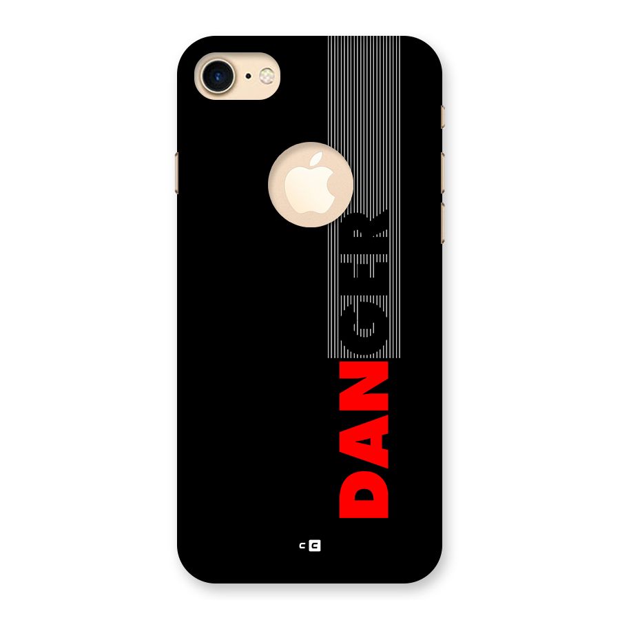 Vertical Danger Back Case for iPhone 7 Logo Cut
