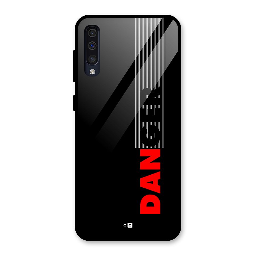 Vertical Danger Glass Back Case for Galaxy A50s