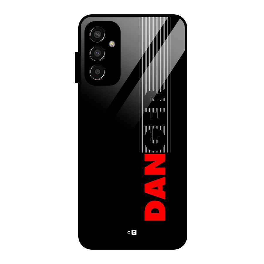 Vertical Danger Glass Back Case for Galaxy F13