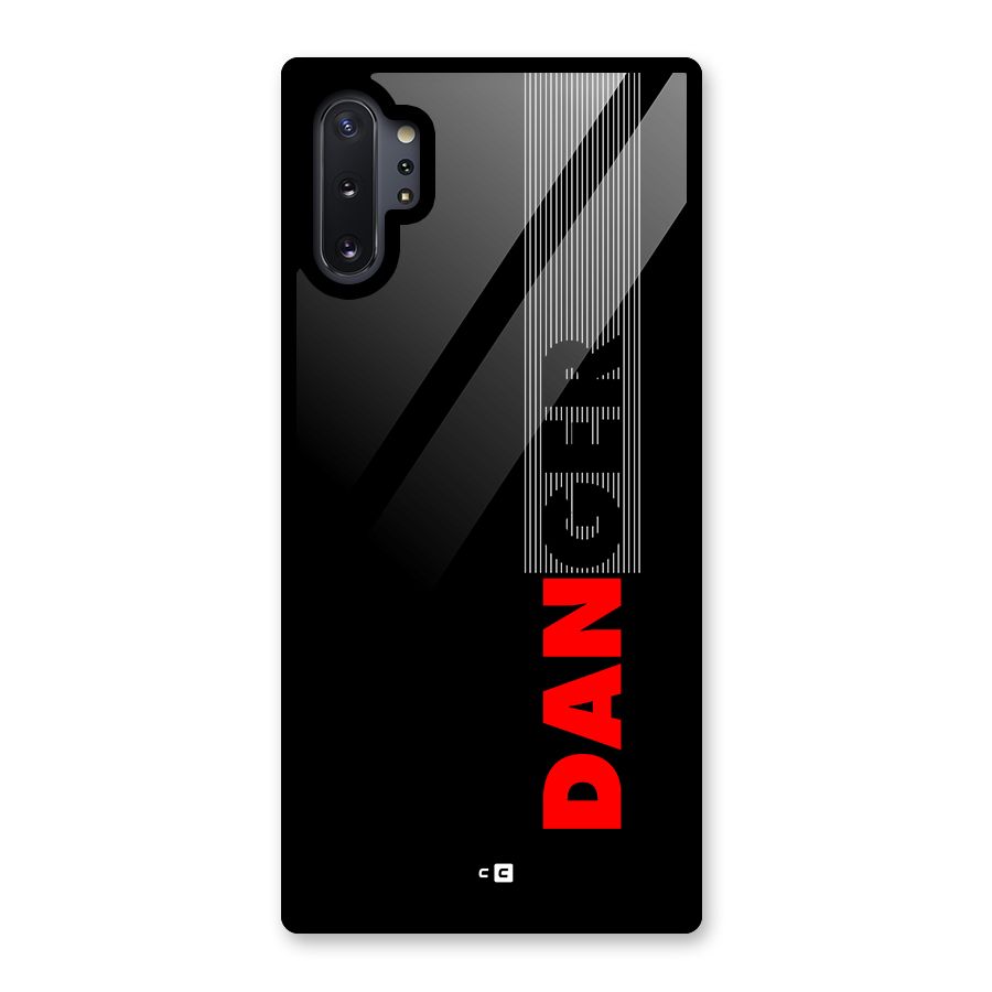 Vertical Danger Glass Back Case for Galaxy Note 10 Plus