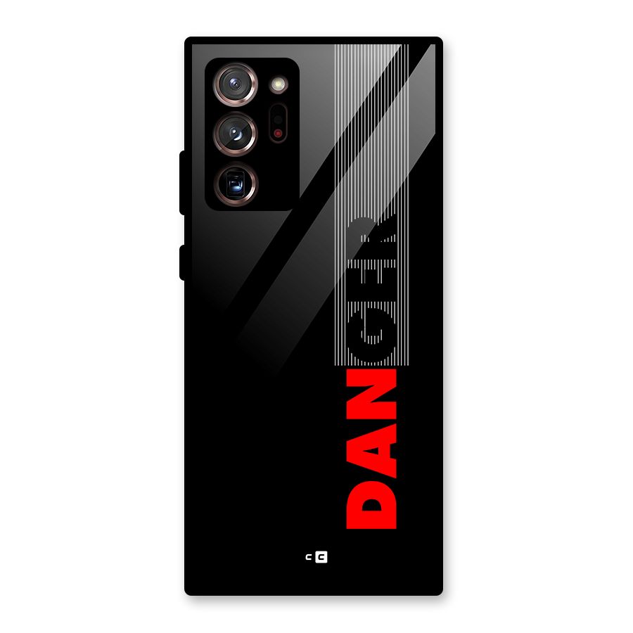 Vertical Danger Glass Back Case for Galaxy Note 20 Ultra