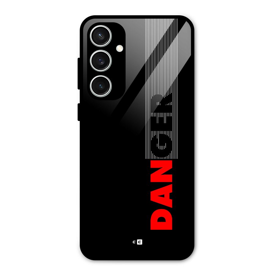 Vertical Danger Glass Back Case for Galaxy S23 FE