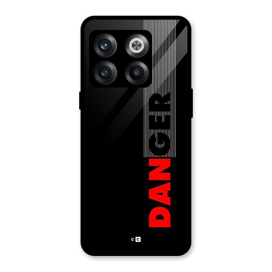 Vertical Danger Glass Back Case for OnePlus 10T