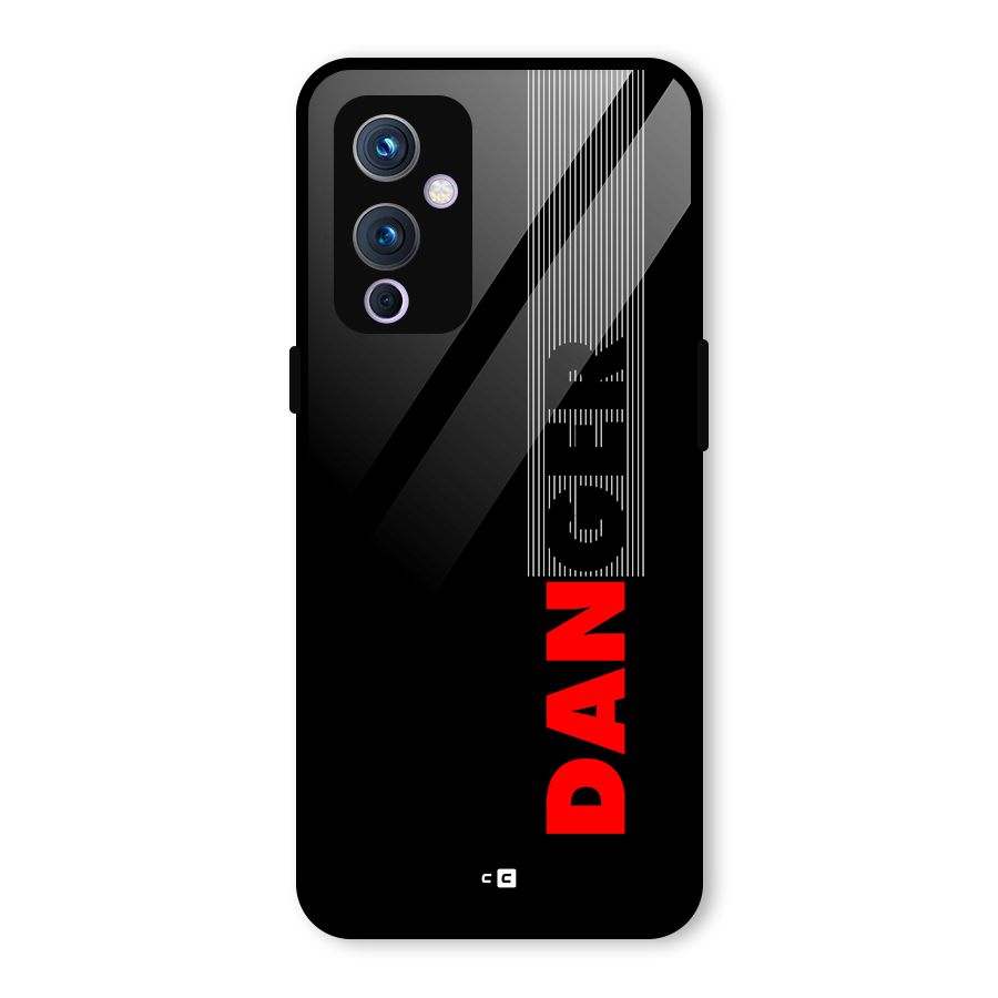 Vertical Danger Glass Back Case for OnePlus 9