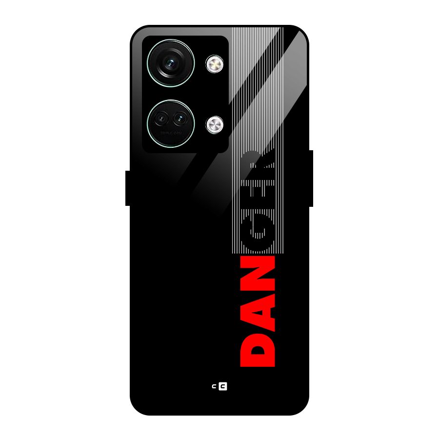 Vertical Danger Glass Back Case for Oneplus Nord 3