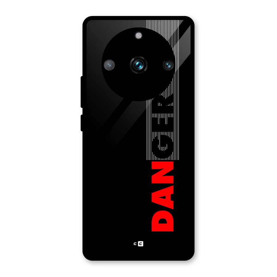 Vertical Danger Glass Back Case for Realme 11 Pro Plus