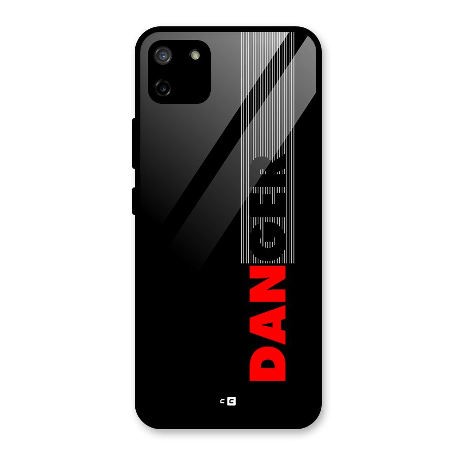 Vertical Danger Glass Back Case for Realme C11