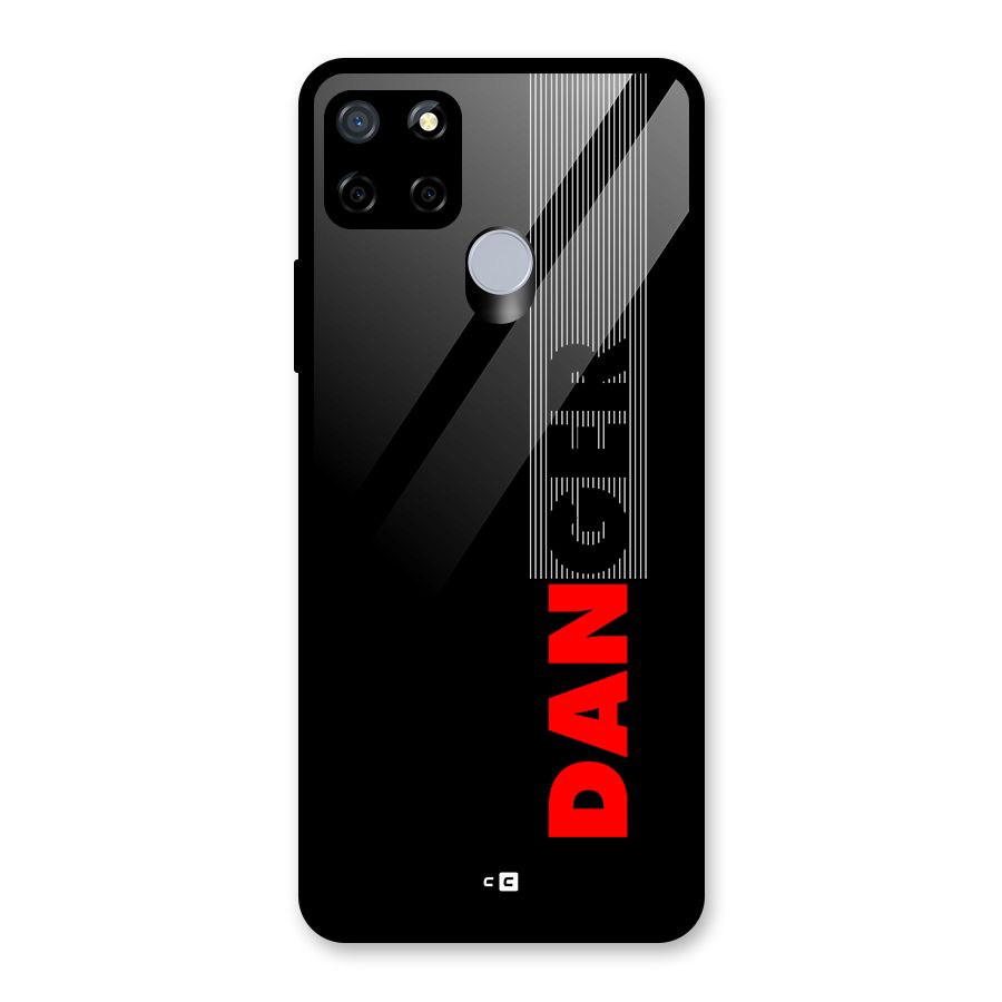 Vertical Danger Glass Back Case for Realme Narzo 20