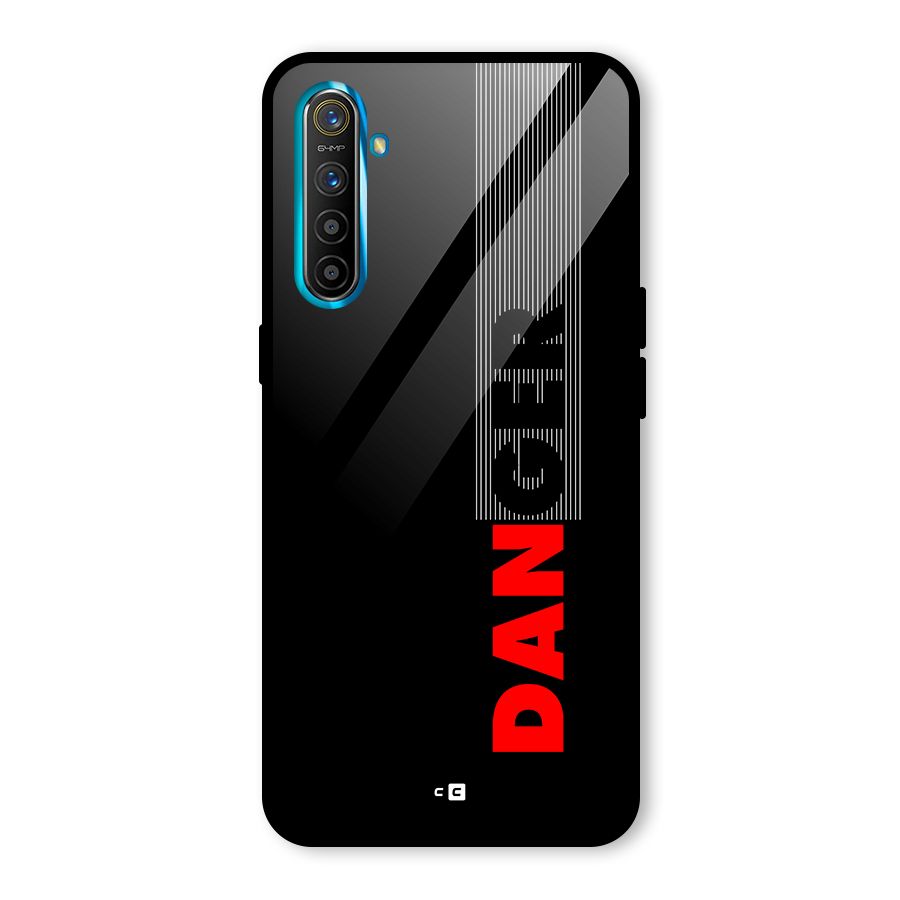 Vertical Danger Glass Back Case for Realme XT