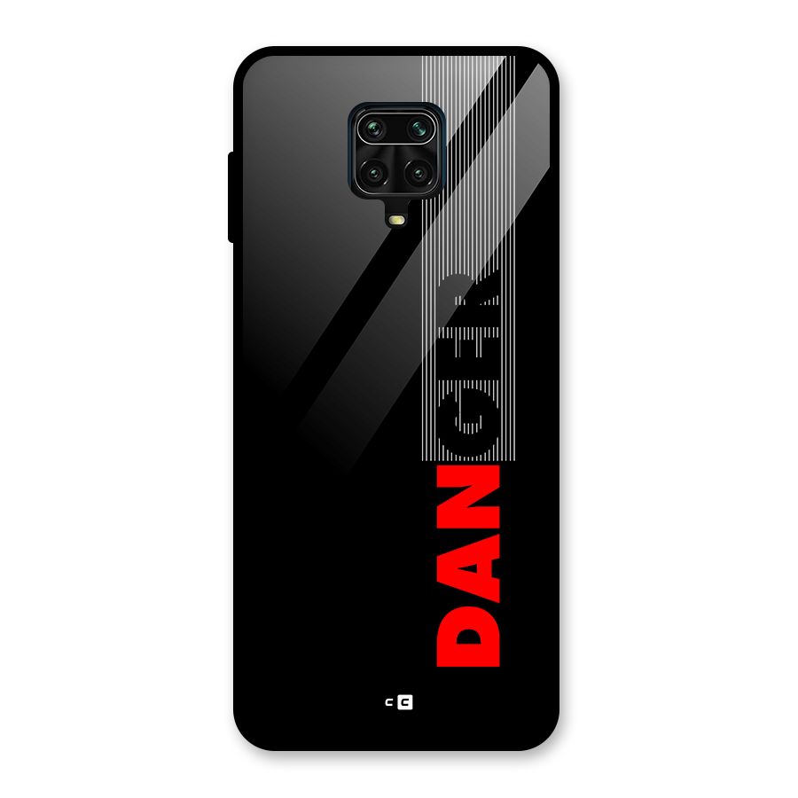 Vertical Danger Glass Back Case for Redmi Note 10 Lite