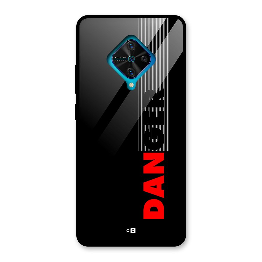 Vertical Danger Glass Back Case for Vivo S1 Pro