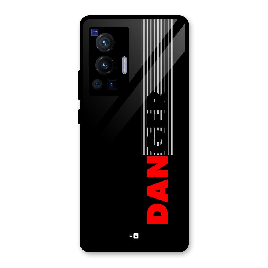 Vertical Danger Glass Back Case for Vivo X70 Pro