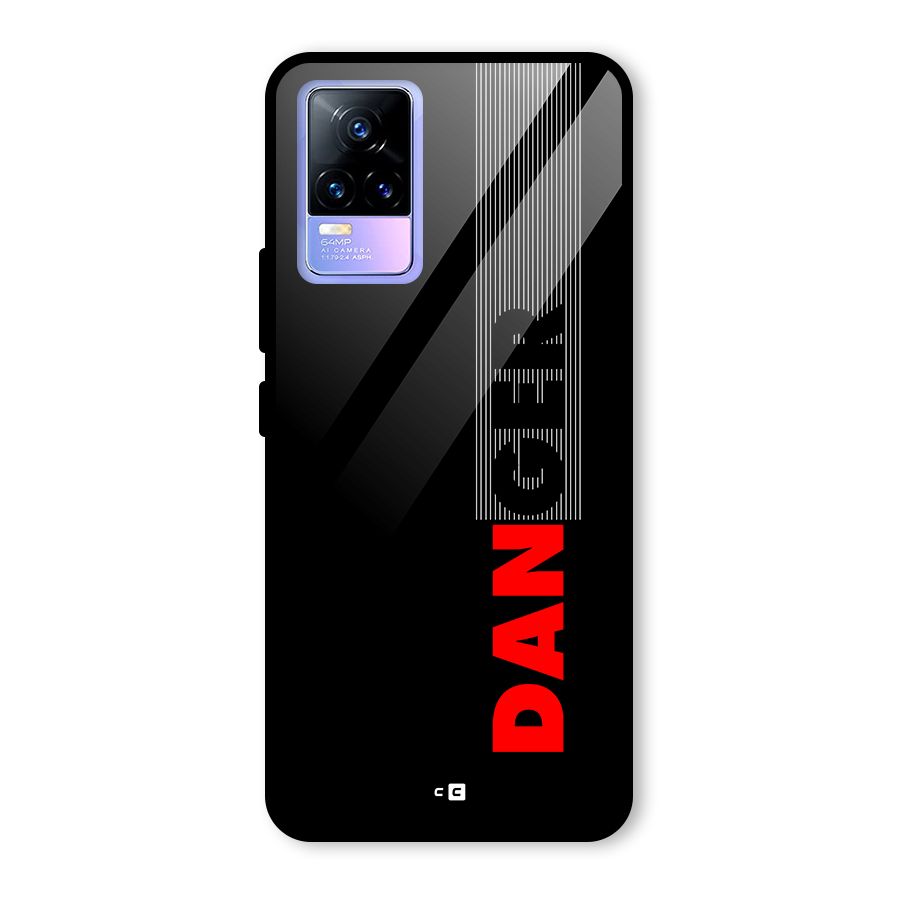 Vertical Danger Glass Back Case for Vivo Y73