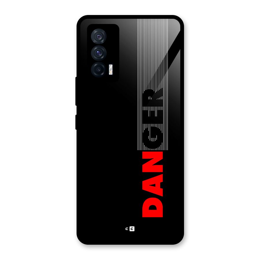 Vertical Danger Glass Back Case for Vivo iQOO 7 5G