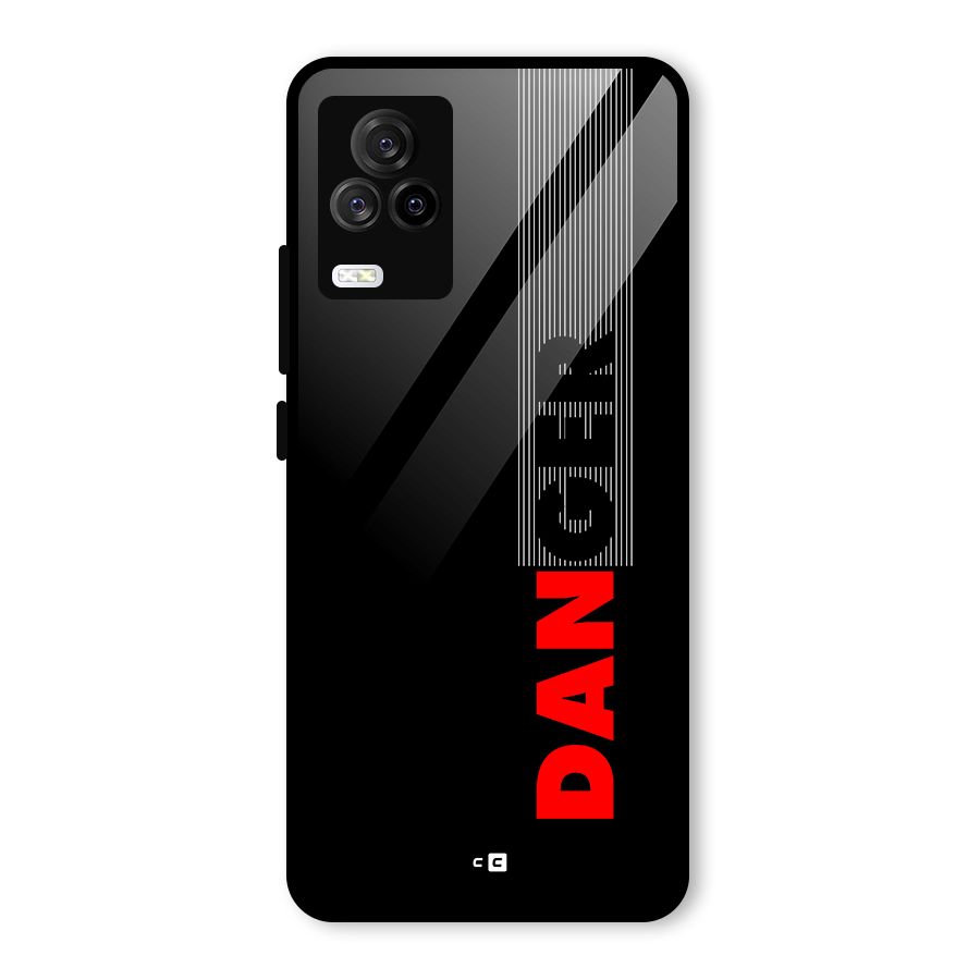 Vertical Danger Glass Back Case for Vivo iQOO 7 Legend 5G