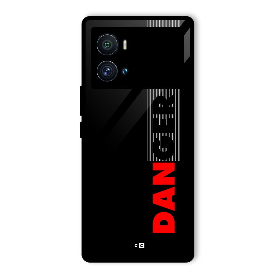 Vertical Danger Glass Back Case for Vivo iQOO 9 Pro