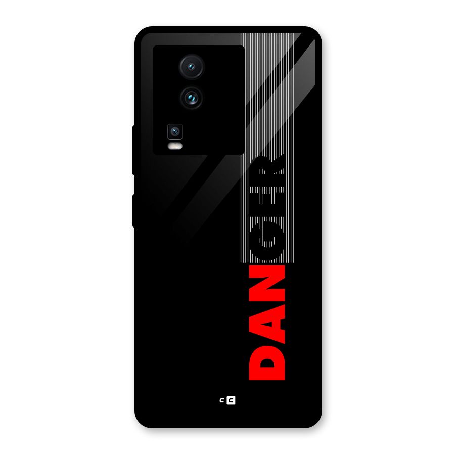 Vertical Danger Glass Back Case for Vivo iQOO Neo 7