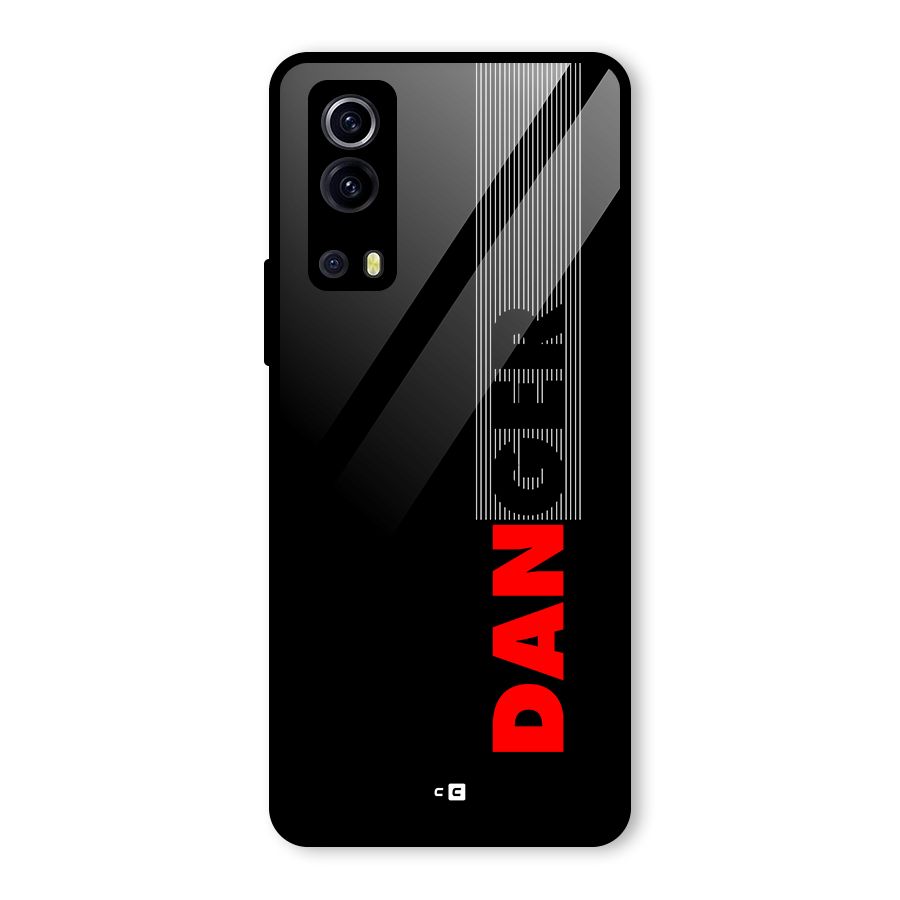 Vertical Danger Glass Back Case for Vivo iQOO Z3