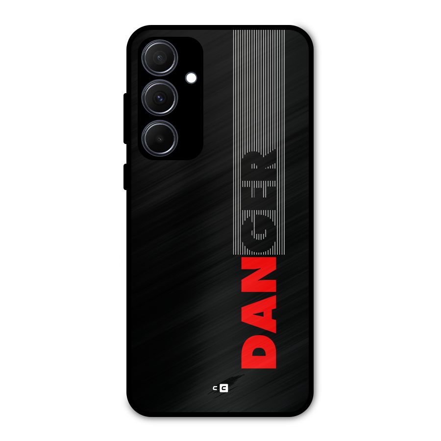 Vertical Danger Metal Back Case for Galaxy A35
