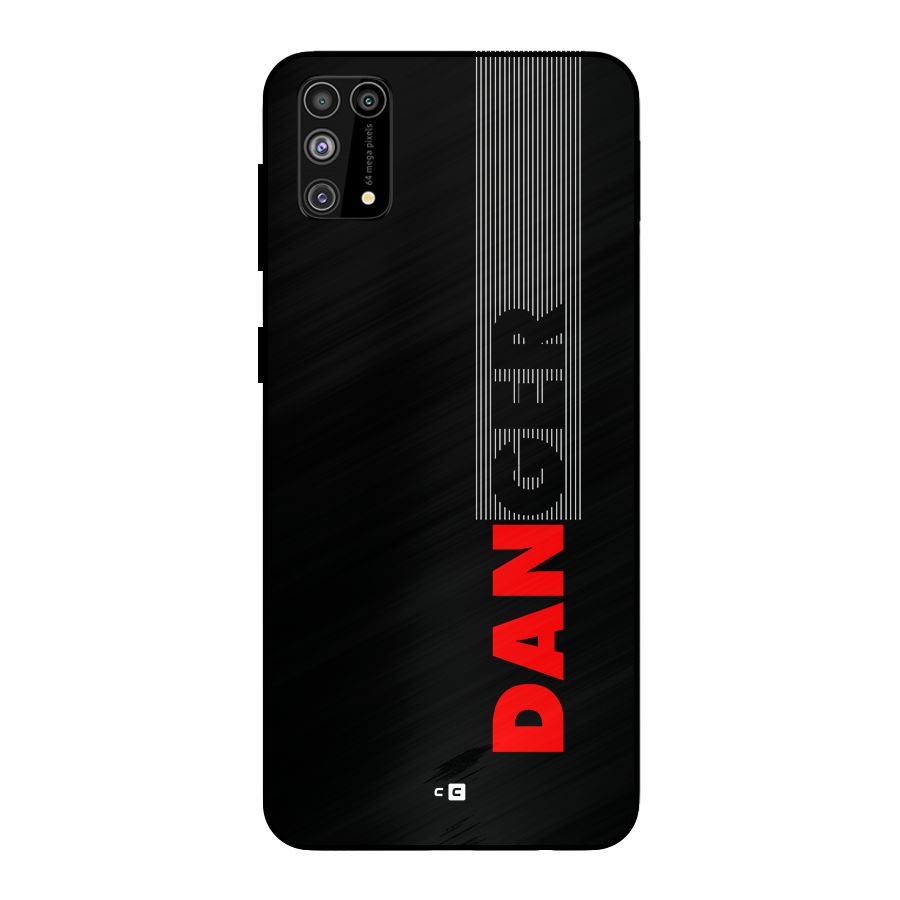 Vertical Danger Metal Back Case for Galaxy M31