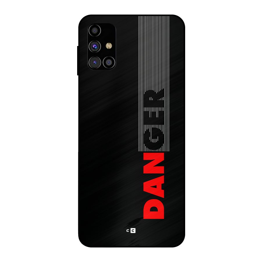 Vertical Danger Metal Back Case for Galaxy M31s