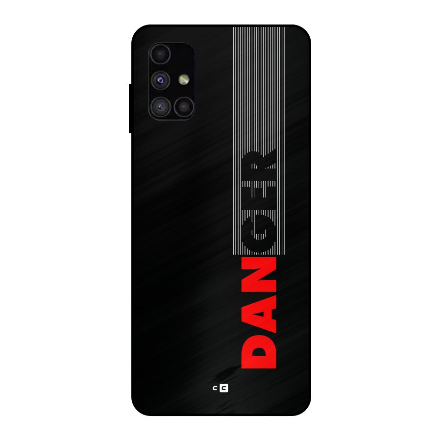 Vertical Danger Metal Back Case for Galaxy M51