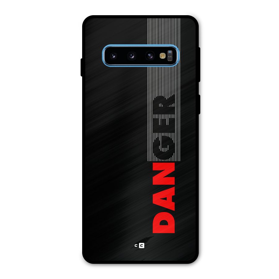 Vertical Danger Metal Back Case for Galaxy S10