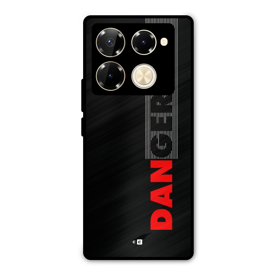 Vertical Danger Metal Back Case for Infinix Note 40 Pro
